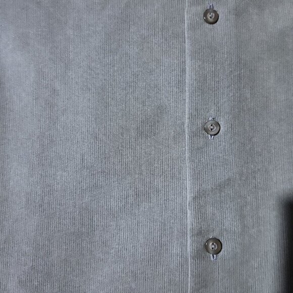 Eccolo Shirt Men's Size Large Button Down Long Sleeve 16-16 1/2 Neck Taupe - Picture 6 of 11